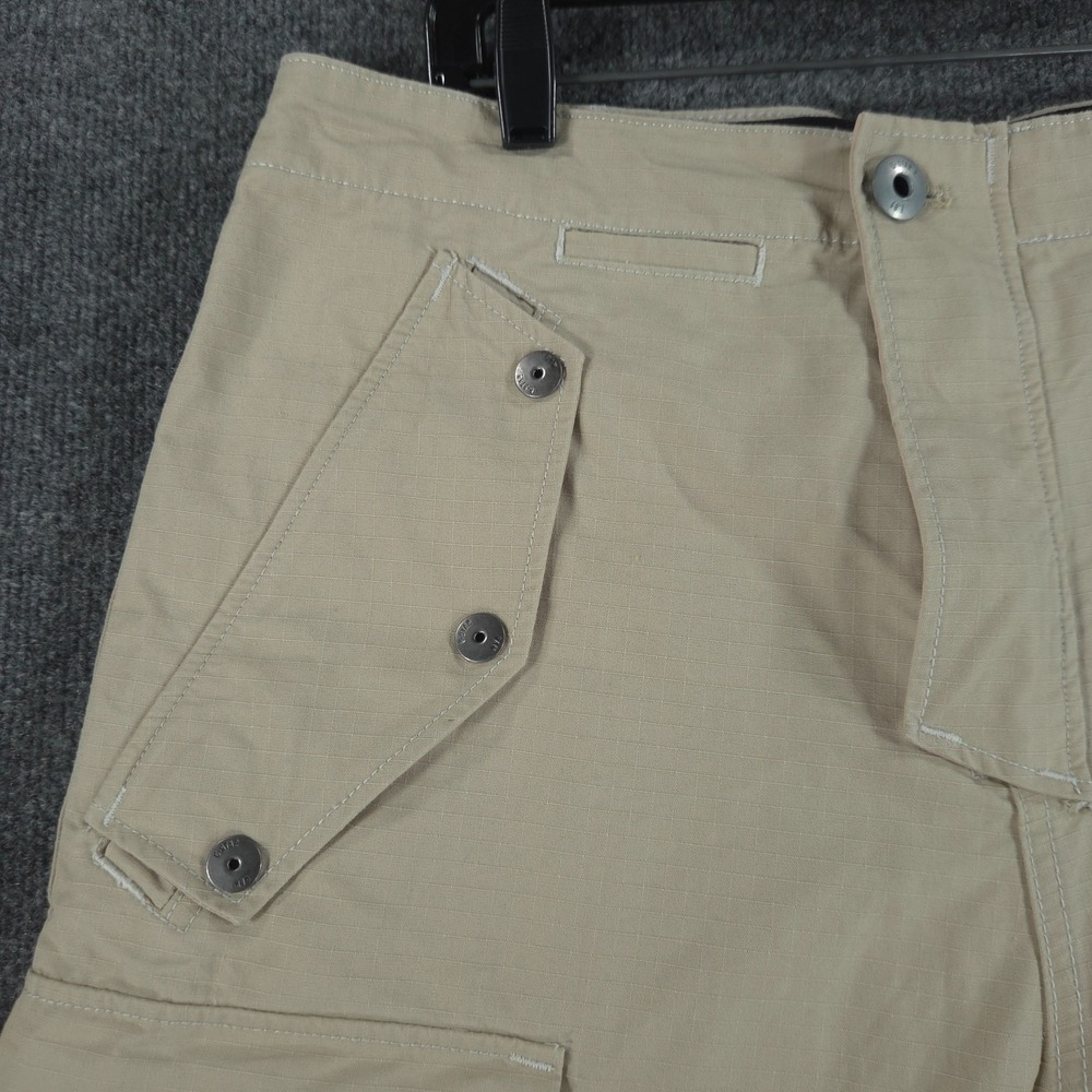 G Star Raw Bam Cargo Shorts Mens 34 Beige Utility Tactical Military Ripstop - Picture 6 of 13